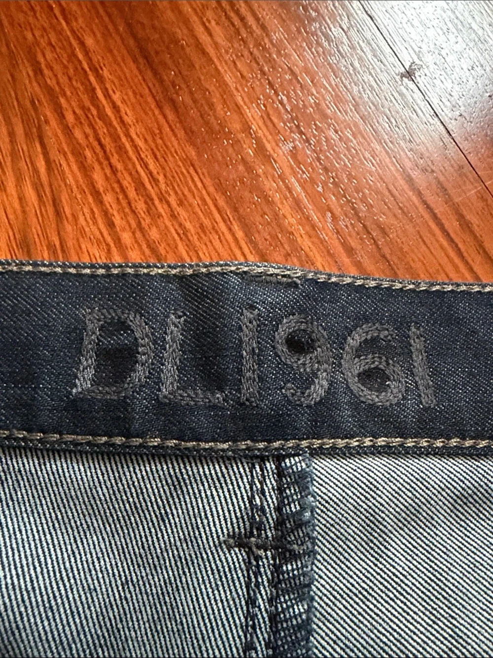 DL1961 Russell Slim Straight Men's Jeans Dark Wash Blue Size 36